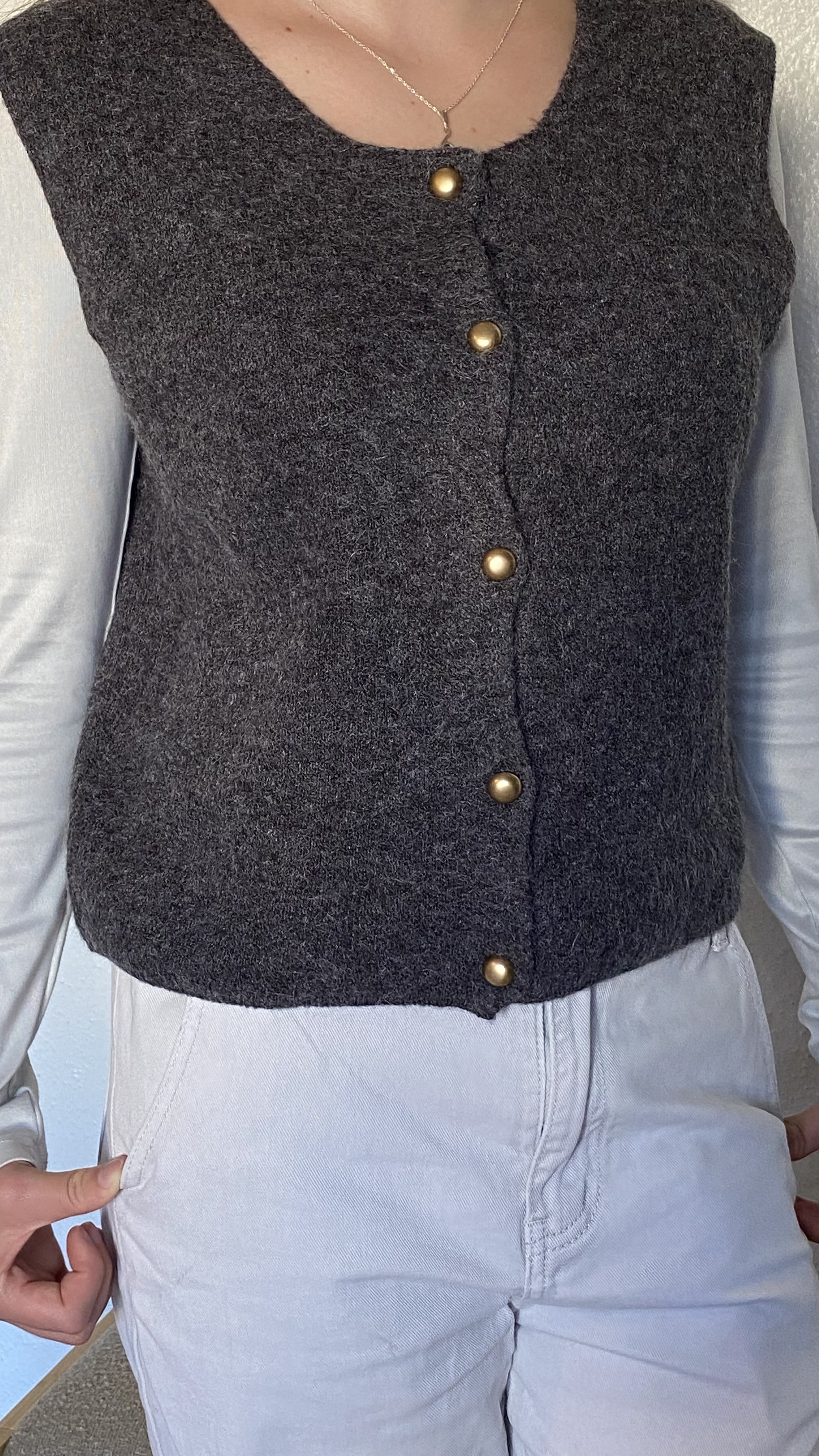 Gilet Naïa gris enthracite